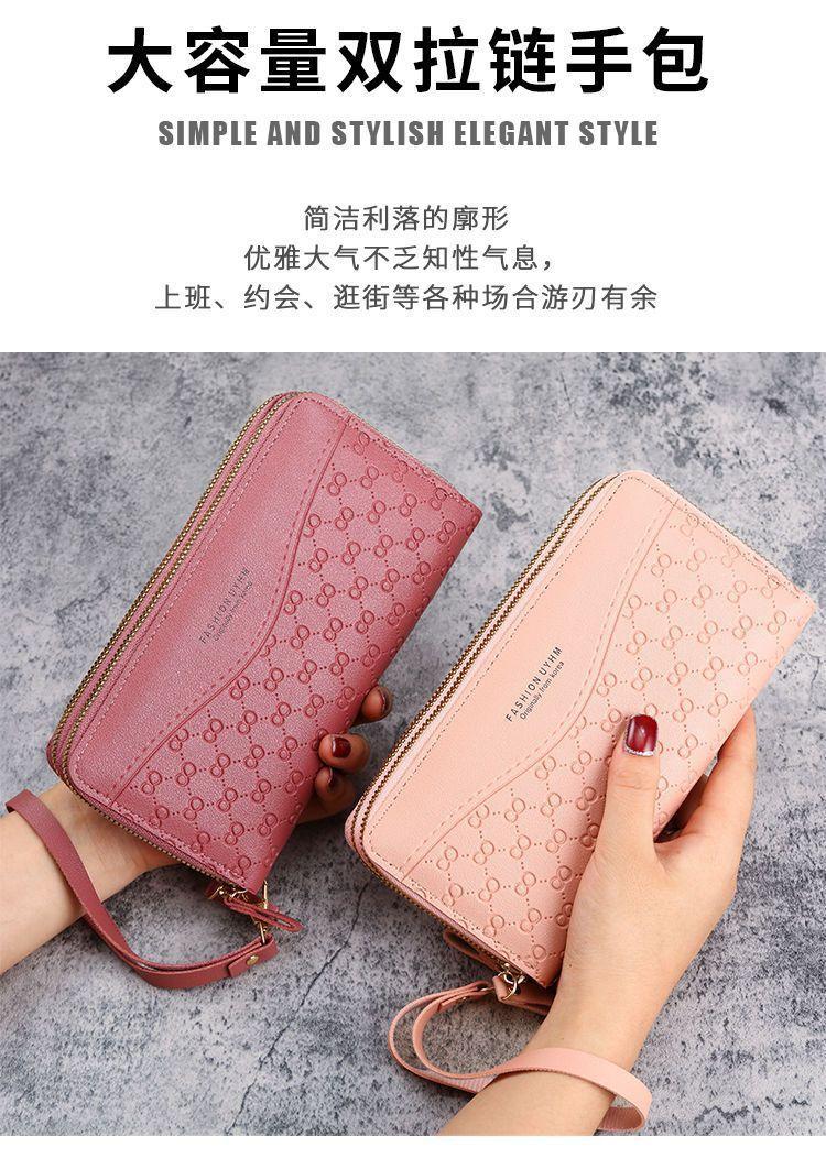 Product Introduction of Dompet Panjang Wanita, 2023 Ketibaan Baru, dengan Zip, Dompet Syiling, Pelbagai Fungsi, Kapasiti Besar, Reka Bentuk Mudah, Slot Kad Berbilang, Pemegang Kad 0