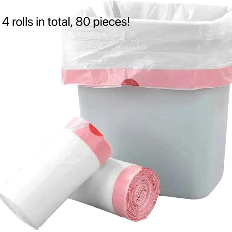 Product Introduction of Trash Bag with Drawstring, 80pcs/set Tear-free Garbage Bag, Durable Sturdy Bag, Household Waste Bag for Kitchen & Bathroom 6