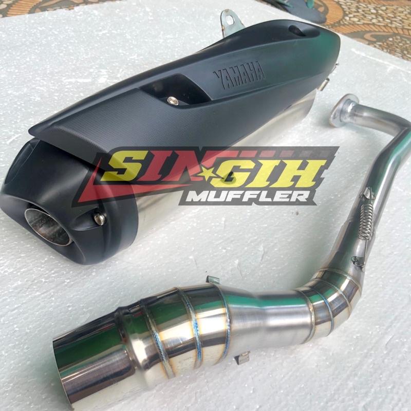 Knalpot Standar Racing Rob 1 Nmax New Aerox 155 Lexi Beat Genio Scoopy ADV PCX Vario Fino Mio Fazzio motor motorcycle Sporty