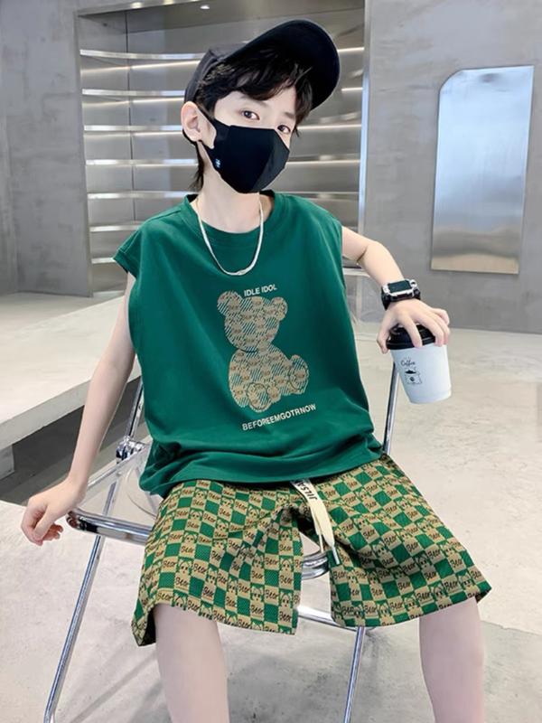 Set bộ quần áo sát nách mùa hè cho bé trai bé gái đủ size từ 14 đến 48kg, chất vả cá sấu dày dặn lên phom đẹp