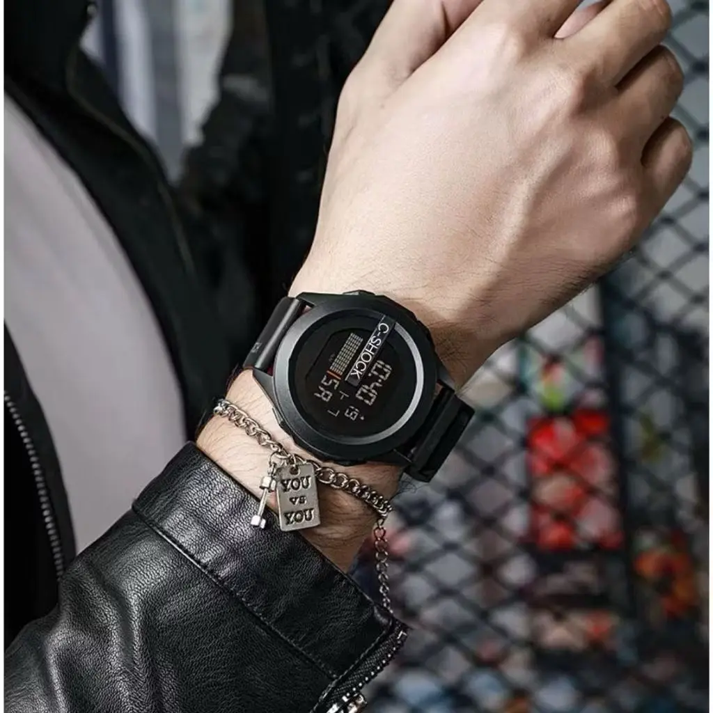 Relógio a Prova D 'Água Digital C-SHOCK Unissex De Pulso Esportivo Moda Premium Pulseira Ante Derrapante Homem Mulher - imagem 9