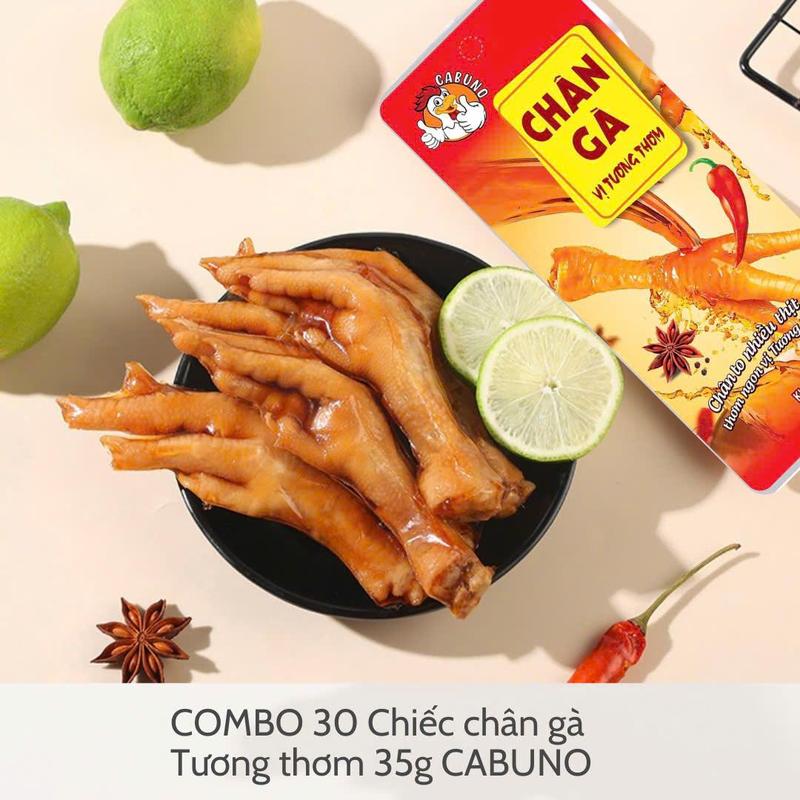 COMBO 30 chiếc chân gà Cabuno vị tương thơm 35g