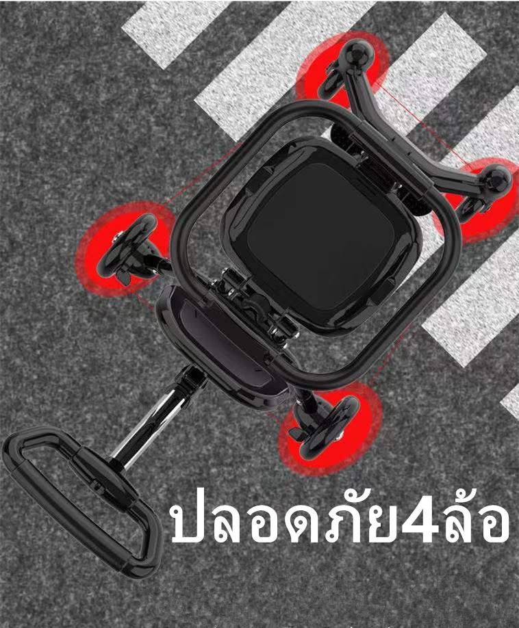 Product Introduction of รถเข็นเด็กรุ่นล่าสุด แถมเบาะ แถมร่มกันแดด เบาะใหญ่ แบบ4ล้อ สามารถล็อกล้อได้ พับเก็บได้ PUล้อใหญ่ น้ำหนักเบา รับน้ำหนักได้30kg รุ่น：TC17 เด็กหญิง เด็กผู้ชาย 18
