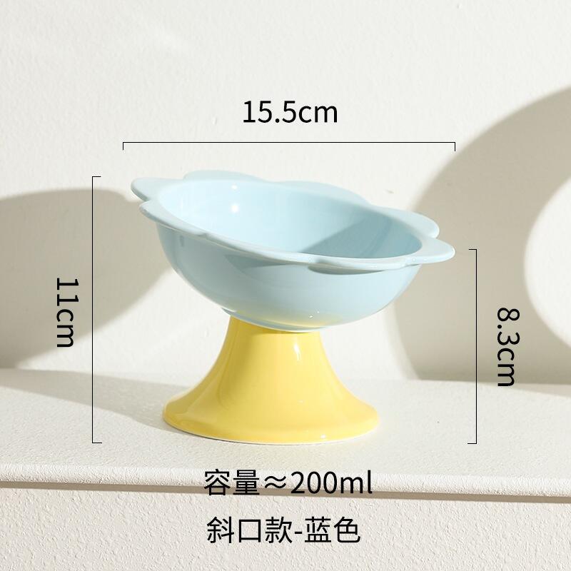 Bát Đựng Thức Ăn Cho Mèo, Giữ Lạnh Nhanh, Được Làm Bằng Gốm Hoa Dễ Thương, Thích Hợp Cho Nhà Thú Cưng 5