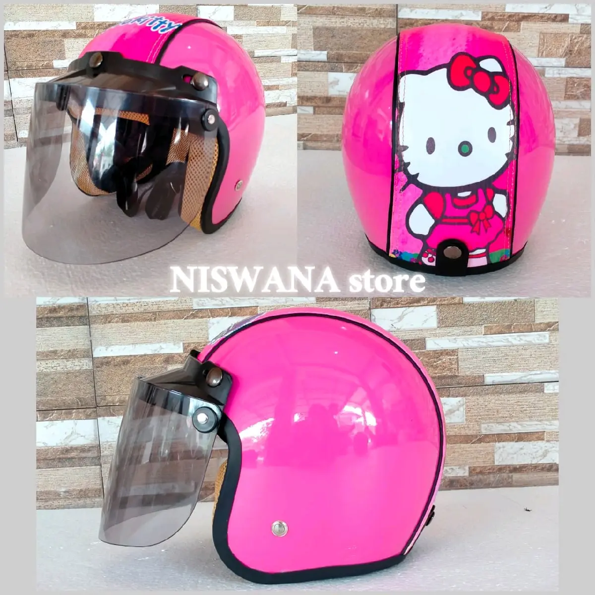 helm junior cat kaca cembung 7-12 thn