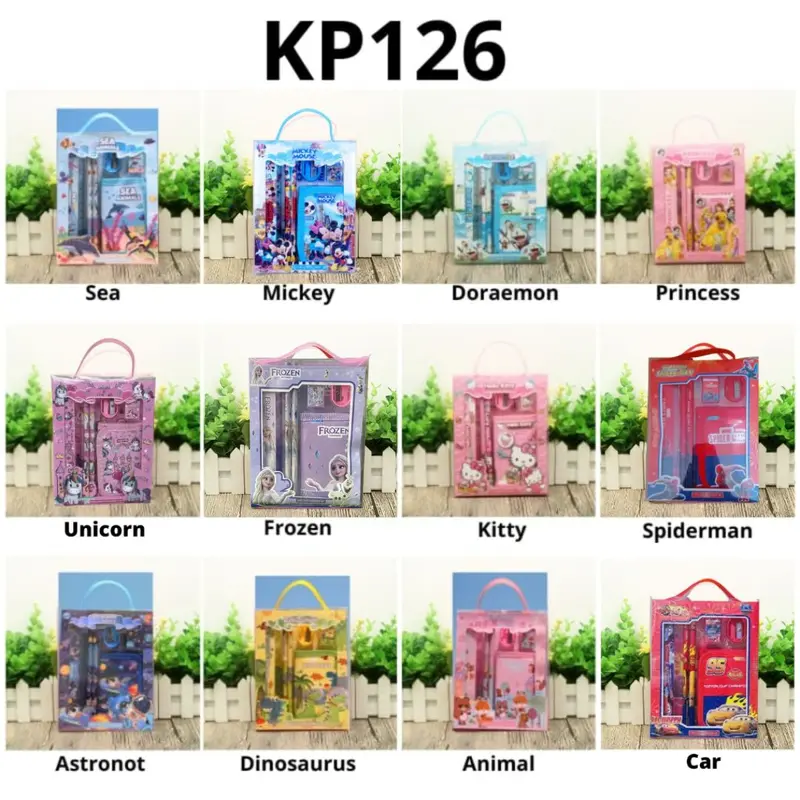 KP126 - SET STATIONERY ANAK ALAT TULIS 6 IN 1 ALAT TULIS SEKOLAH PERLENGKAPAN SEKOLAH SET ALAT TULIS PERALATAN SEKOLAH LENGKAP Peralatan 1