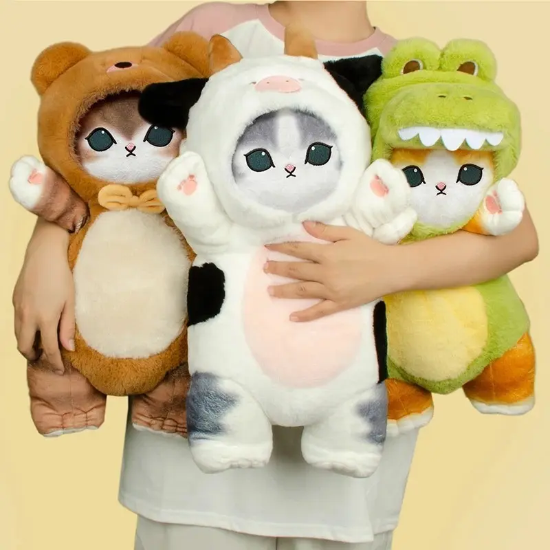 Mofusand Kawaii Cos Cat Plushies Cosplay Animals Dinosaur Cow Bear Cute Plush Doll Children Gift