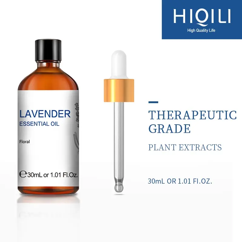 HiQiLi Lavender 30ML Essential Oil Natural Plant Extraction for Diffuser Massage, Aromatherapy Relax Help Sleep Help Insomnia