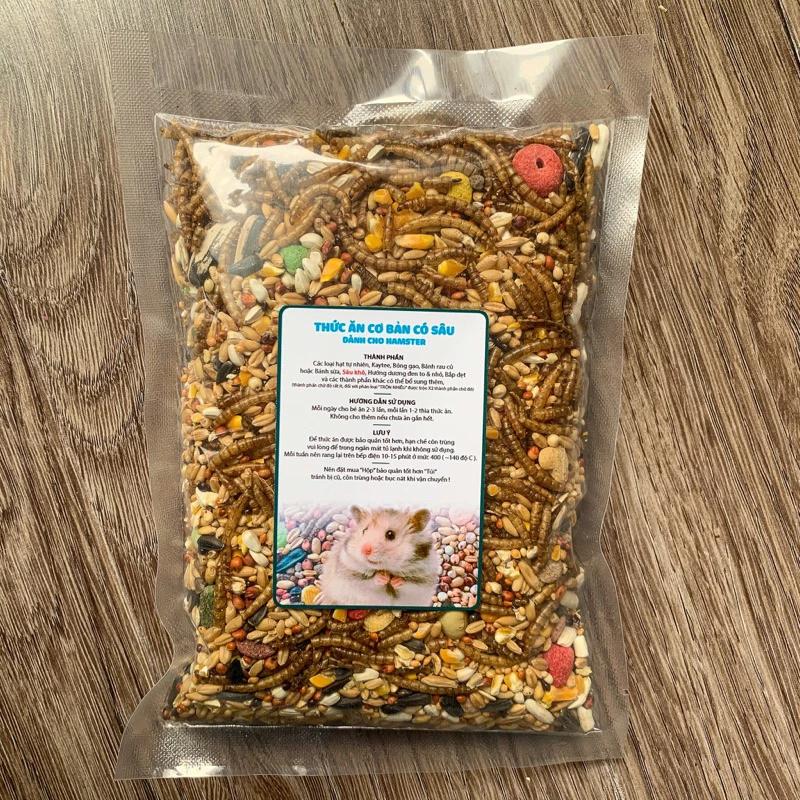 [Giá sỉ] Thức ăn trộn Cơ Bản Có Sâu dành cho Hamster 400gr