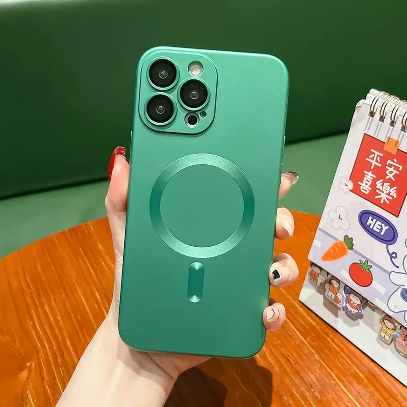 Ốp Sạc Không Dây Từ Tính, Dành Cho iPhone 15 14 13 12 11 Pro XS Max XR X 8 Plus SE 2022 2020, Ốp TPU Mềm 8