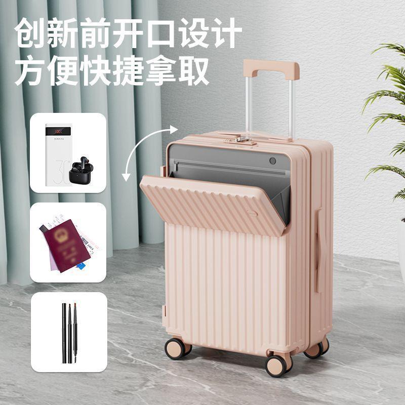 Vali đa chức năng phía trước, dung tích lớn, vali kéo cho sinh viên, vali du lịch bánh xe đa năng, vali mật khẩu, vali xách tay cho nam và nữ