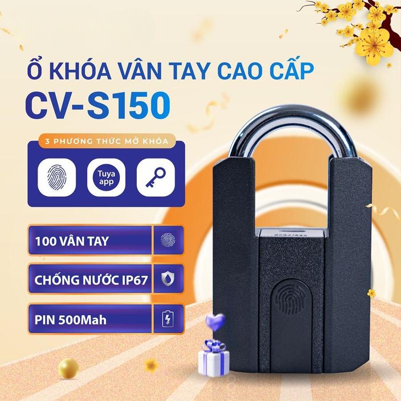 CONVETEK Ổ Khóa Thông Minh CV-S150, Tiêu Chuẩn Chống Nước IP67, Mở Khóa Bằng…