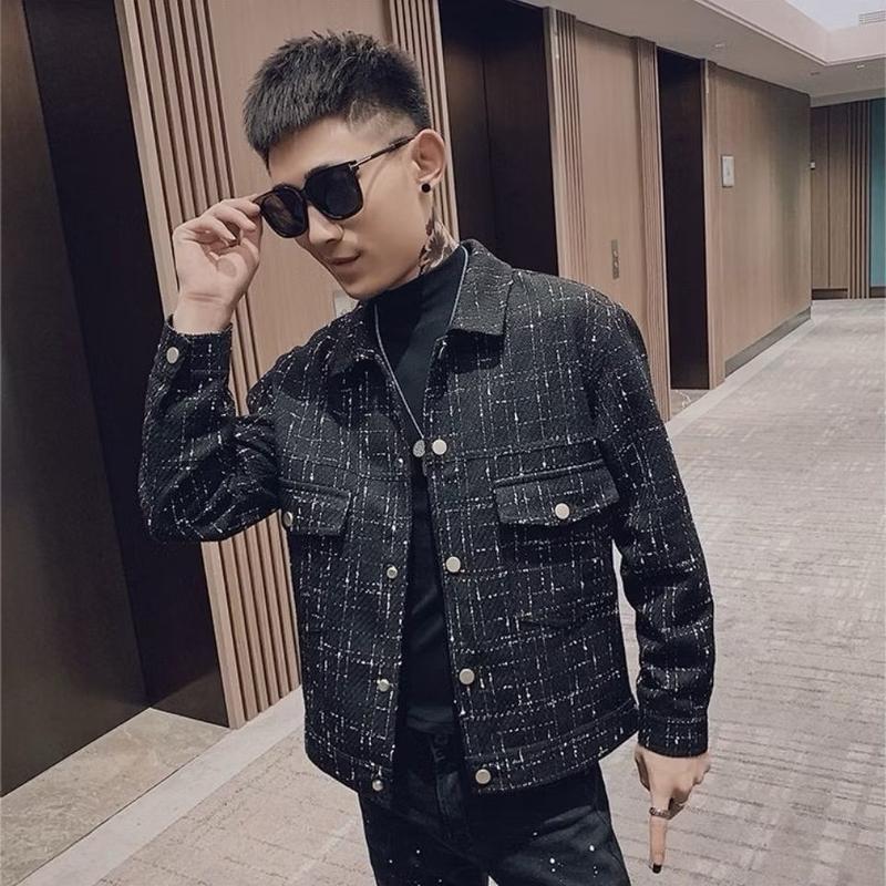 Áo khoác nam cao cấp dạ sơ mi sang trọng Menswear Kem