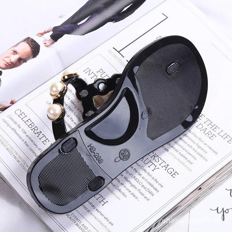 Dép Xỏ Ngón Đế Thấp Thời Trang Mùa Hè, Dành Cho Nữ, Giày Đi Biển, Dép Chống Trượt, Có Thể Đeo Đi Làm Shoes DéP 4