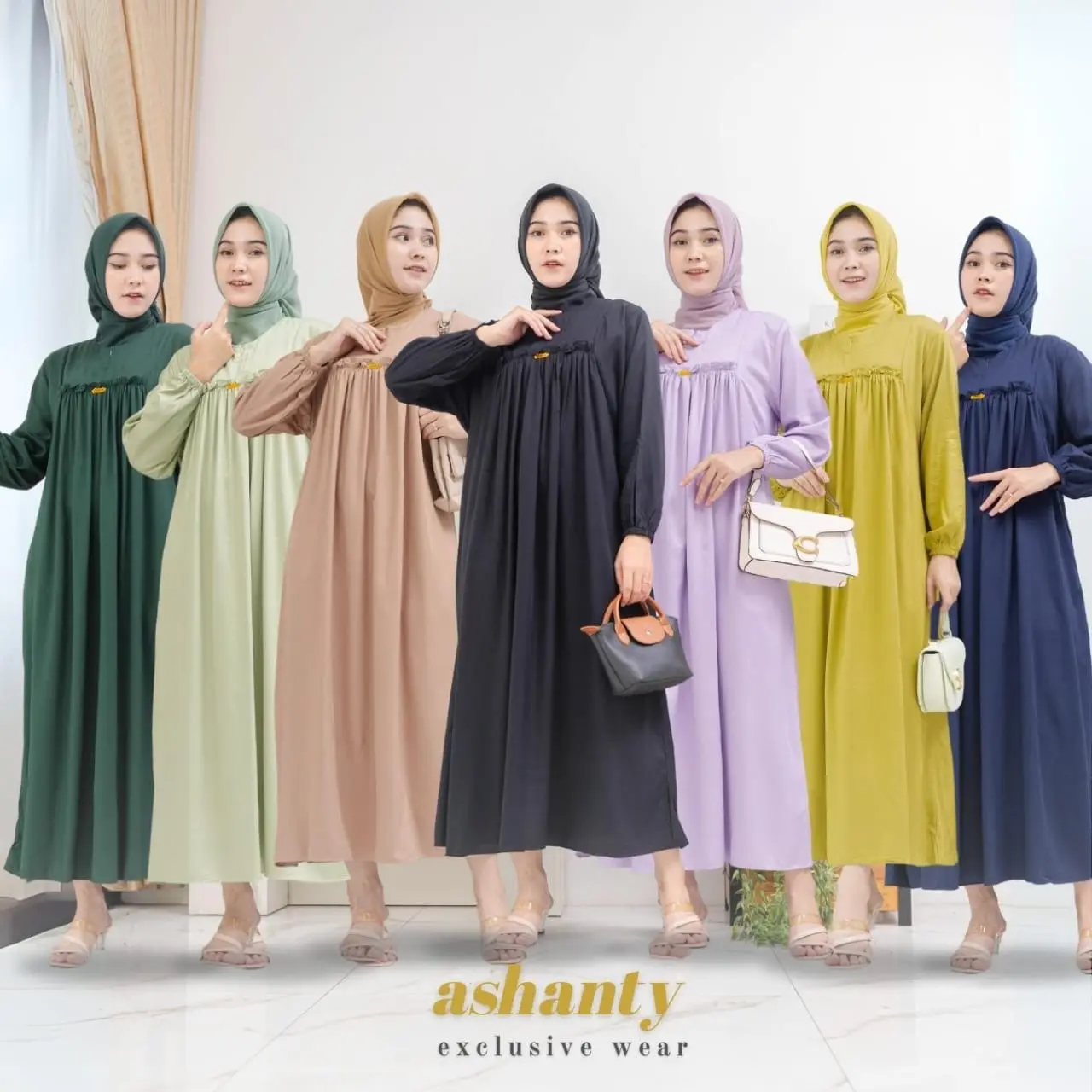 Midi dress ashanty exlusive wear Santai Polos