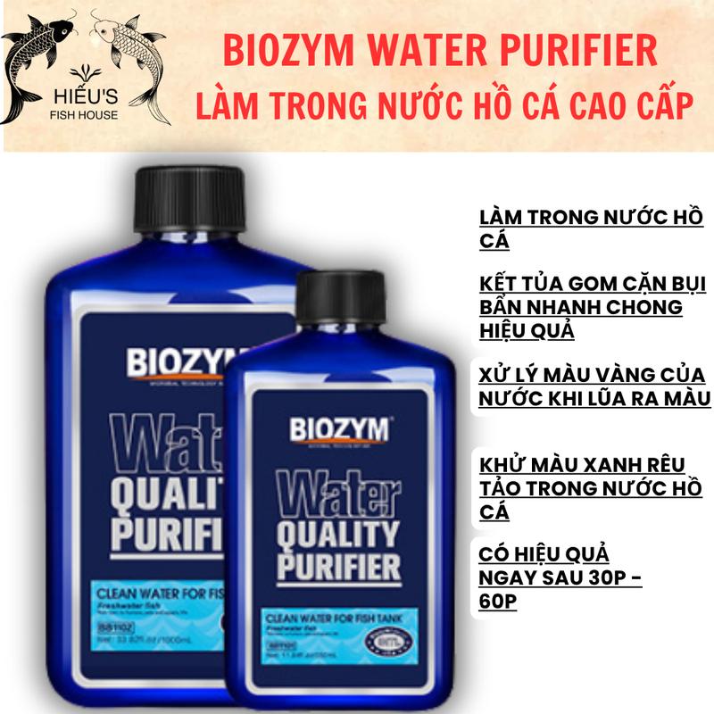 Biozym Water Quality Purifier làm trong nước hồ cá cao cấp