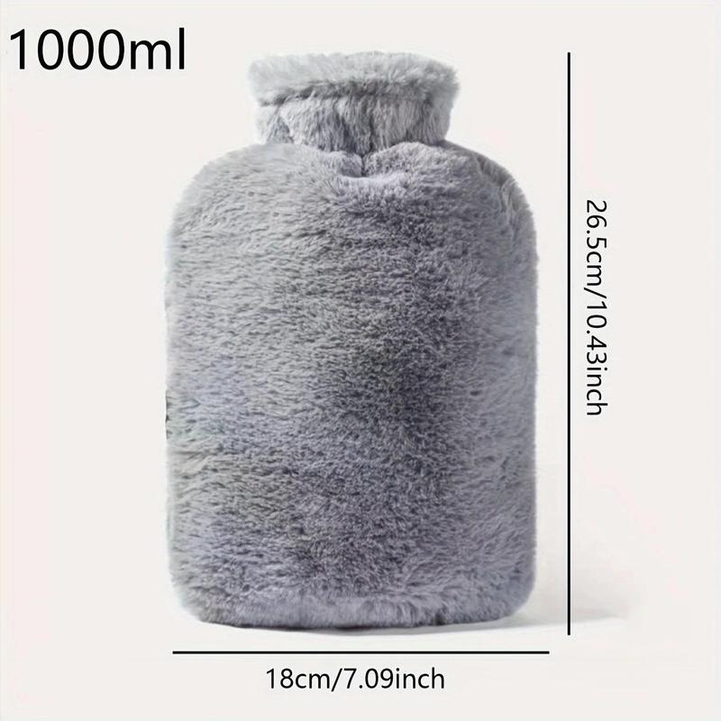 Product Introduction of 1pc 1000/2000ml Water Injection PVC Hot Water Bag, Simple and Fashionable Explosion-proof Flushing Warm Water Bag Bottles Cup 4