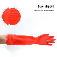 Gambar 【Apligod】Sarung Tangan Dapur Panjang Trending Sarung Tangan Karet Panjang Latex Serbaguna Panjang 38cm - Red-FL38-M dari Apligod Kota Bekasi 4 Tokopedia