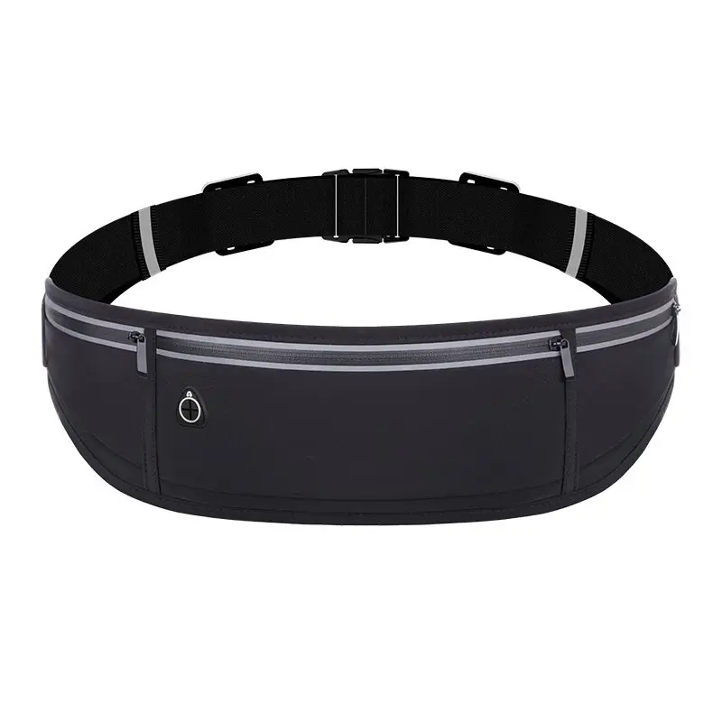 Sports Fanny pack multi-functional outdoor running mobile phone men's and women's fitness waterproof invisible three pocket Leica ultra-thin Fanny pack