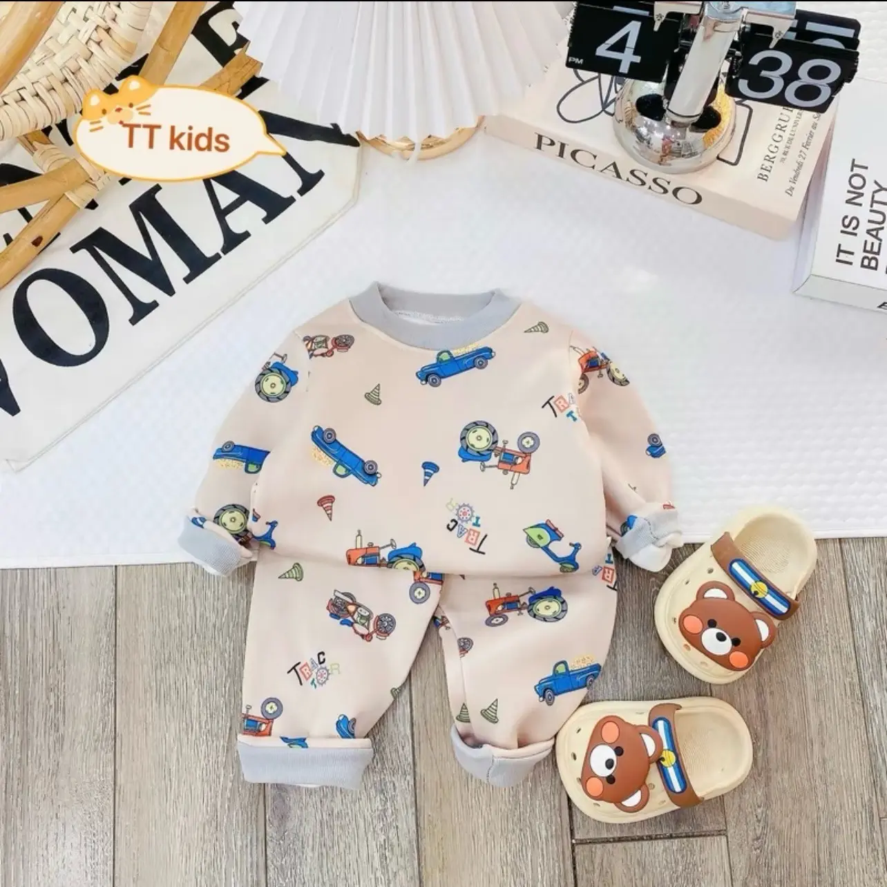 ( Size ĐẠI) Set 3 bộ nỉ size ĐẠI cho bé trai, bé gái