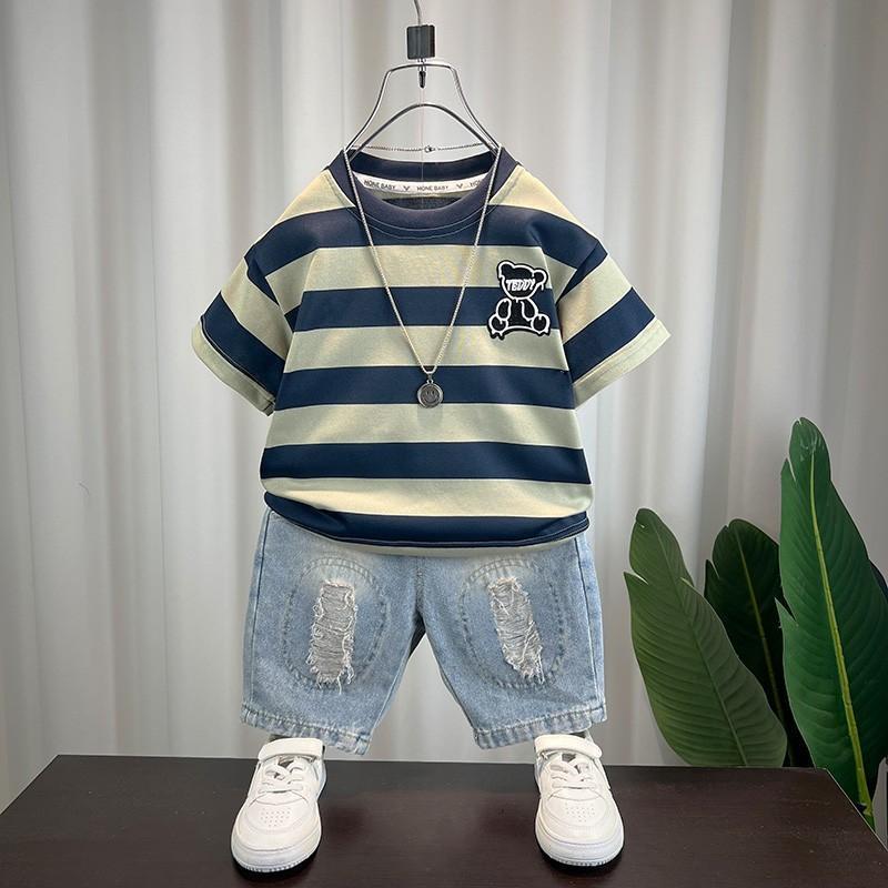 New Chinese-style children's suit with buckle design, pure cotton, and panda print spring and autumn clothes (0-18M)