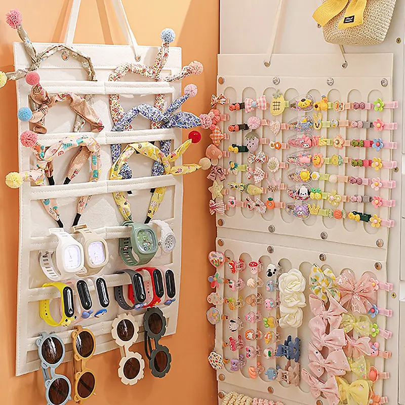 ที่เก็บโบว์ติดผม, แขวนผนัง, ความจุมาก, ที่ใส่ที่คาดผม, ที่แขวนคลิปหนีบผม, เครื่องประดับประหยัดพื้นที่, สำหรับห้องเด็กผู้หญิง, [AII]