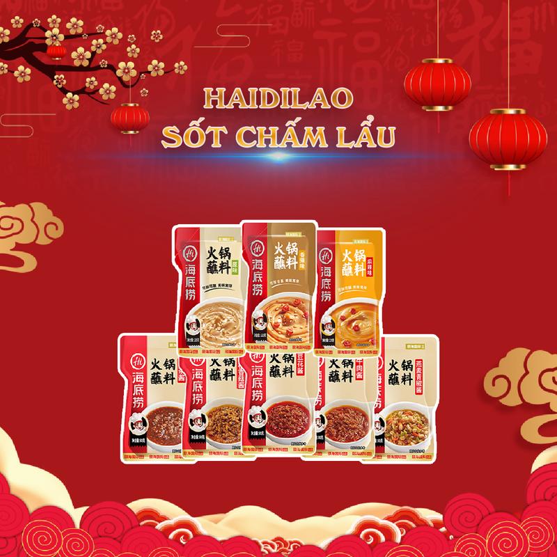 Sốt đậu phộng Haidilao chấm lẩu Cay Gia Vị Nước Sốt dễ sử dụng, có sẵn