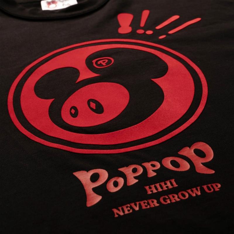 Màu trắng Nửa guru HOT- Áo Thun Poppop Mascot PP Tee Black 5