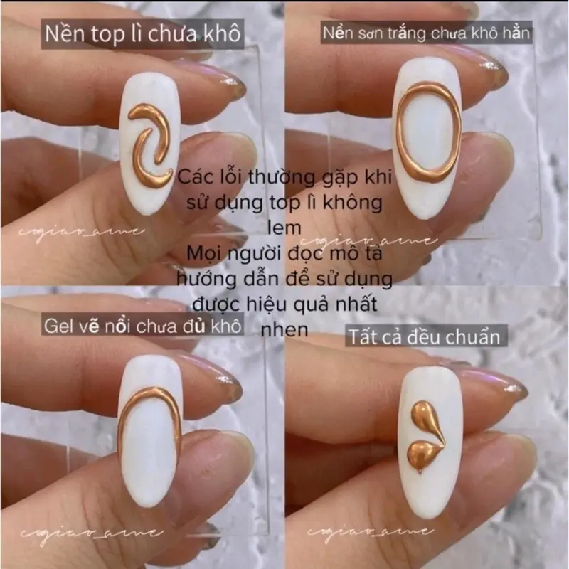 Top lì không lem Vendeeni chống lem - Gel liên kết làm nền chà tráng gương, vẽ móng, trang trí nail Sơn Gel top  lì 7