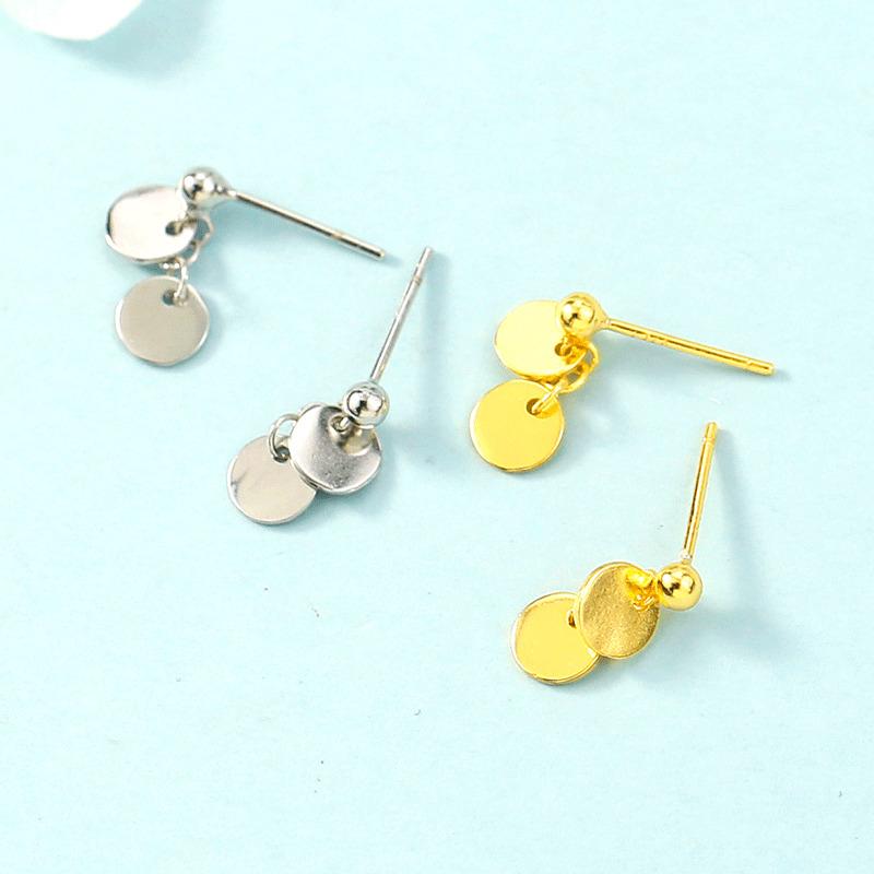 Product Introduction of Luxe & Luster Jewelry Bông Tai Đinh tán Wafer, Shinning, Đồ Trang Sức Đồng Thau, Dành Cho Phụ Nữ, Thiết Kế Độc Đáo, Cao Cấp, Tinh Tế, Thanh Lịch, Dễ Phối Đồ, Phong Cách Hàn Quốc, Đồ Trang Sức 8