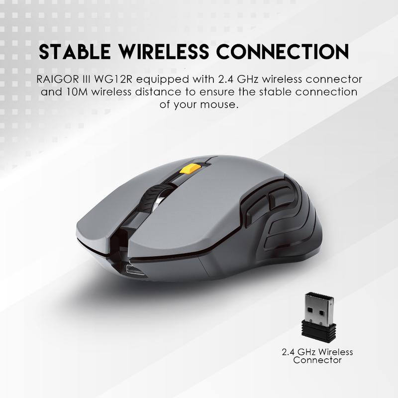 Product Introduction of Fantech RAIGOR III WG12R Mouse Wireless Gaming Rechargeable Baterai Computer 26