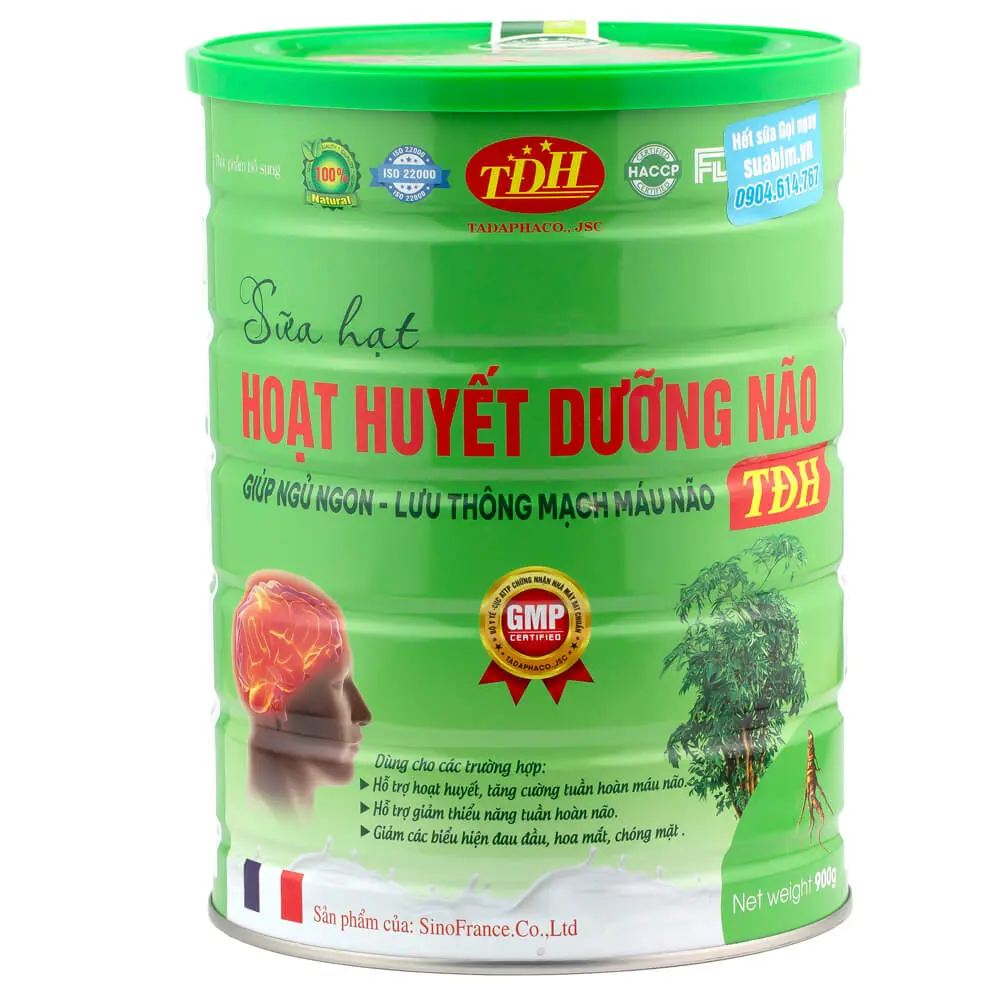 [COMBO 2 HỘP x 900gr] Thực phẩm bổ sung HOẠT HUYẾN DƯỠNG NÃO