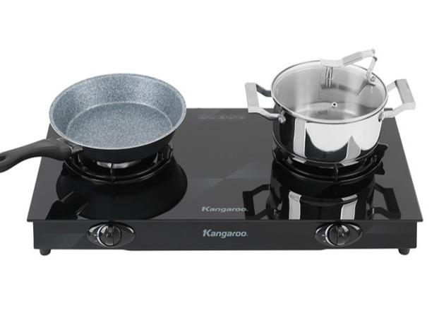 Bếp ga đôi Kangaroo KG8G1A đầu đốt tiết kiệm gas