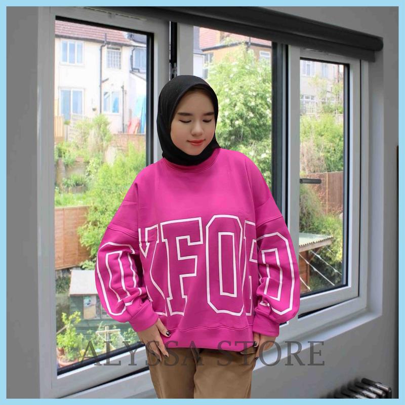 Sweater Crewneck - Sweater Sablon Karakter - Crewneck Sablon Oversize Lengan Balon 8