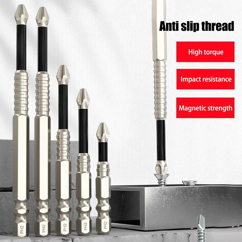 Product Introduction of Upgraded Non-slip PH2 Impact Driver Bit Set With Magnetic Phillips Screwdriver Tool 25-150mm 11