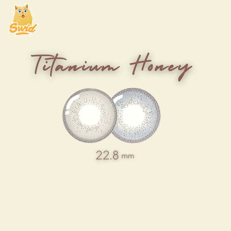 Titanium 22.8 mm Avenue Premium Softlens Big Eyes Minus sd -10 Contact Lens Soflens Lensa softlens  pengantin softlens grey soft  lens softlens barbie look Soplen Brown 5
