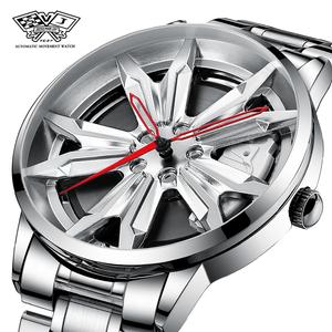 นาฬิกาเพลารถ, สำหรับผู้ชาย, การเคลื่อนไหวดั้งเดิม, โครงกระดูก 3D ดิสก์เบรก, กันน้ำ, ปลอมแปลง, นาฬิกาผู้ชายระดับไฮเอนด์, SVJ
