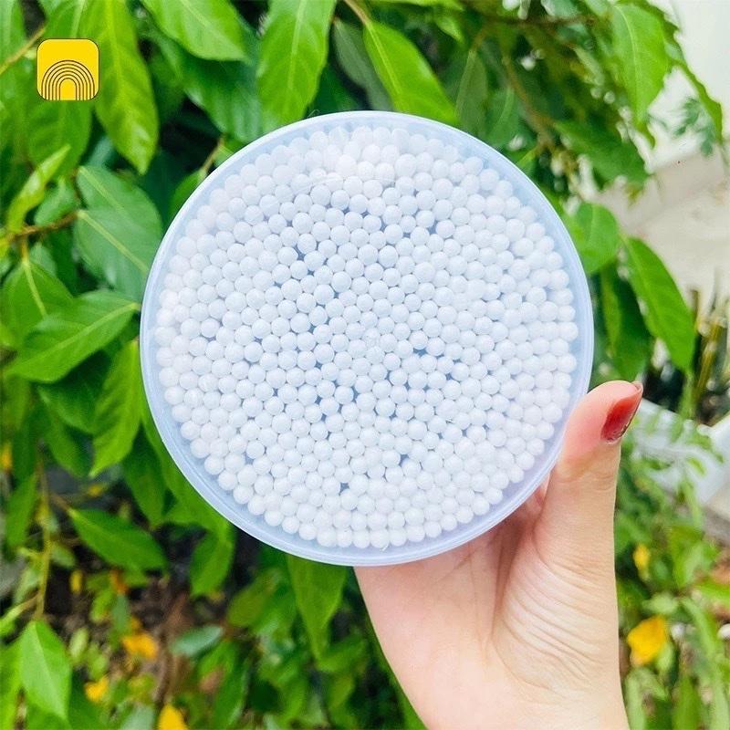 ￼[ COMBO 5] Hộp 500 tăm bông thân gỗ 2 đầu tròn cao cấp dùng cho người lớn - không sơ bông, an toàn khi sử dụng 6