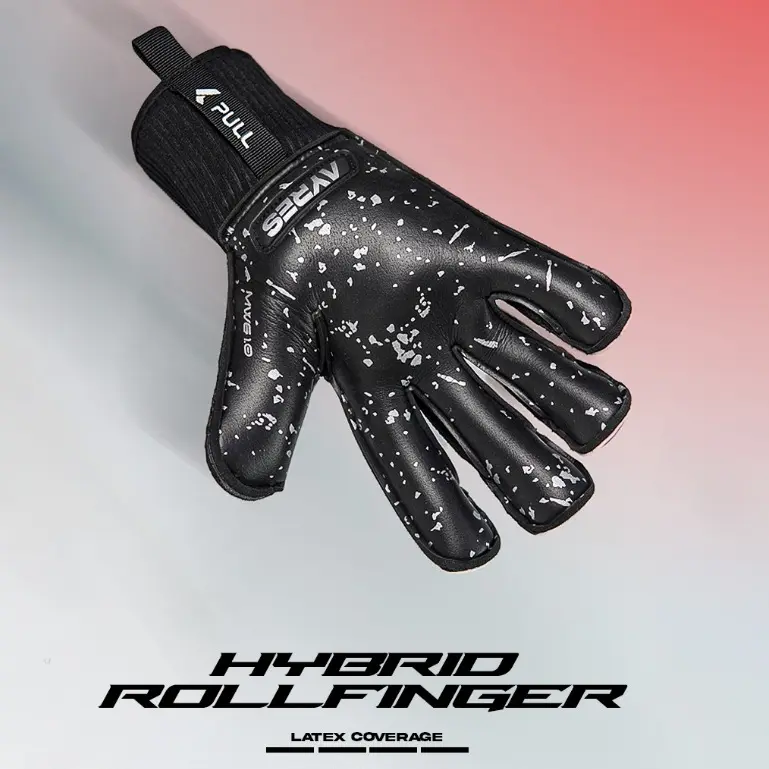 AYRES GLOVES SERIES-02 SARUNG TANGAN KIPER SEPAKBOLA ORIGINAL BLACK ORANGE 1