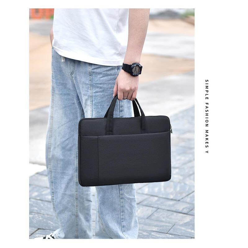 Product Introduction of New 15.6-inch laptop bag, minimalist handbag, business portable briefcase, can be printed 19