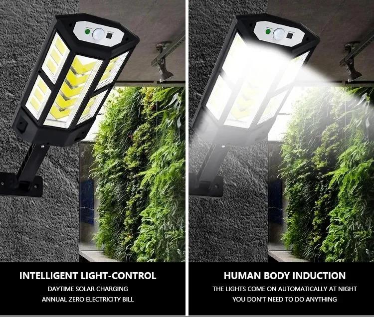 Product Introduction of Solar LED Light Outdoor Solar Light Motion Sensor 4 Mode Waterproof IP65 Solar Garden Light Street Light Garden Light 9900LM 20