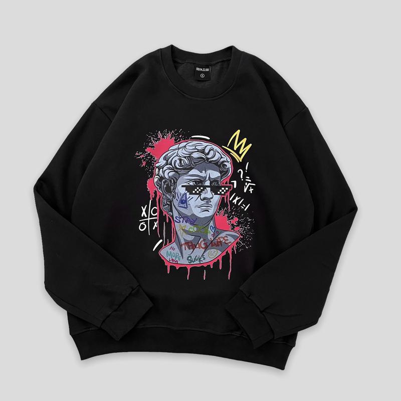 Áo Sweater Odin Thug Life ODIN CLUB, Áo nỉ dài tay form rộng nam nữ unisex