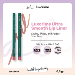 AB - Luxcrime Ultra Smooth Lip Liner [0.3g]/ Lip Liner Presisi dengan Tekstur Halus untuk Kontur Bibir Sempurna Lipstick Lip Cream untuk Membingkai Bibir Lip Liner LipMatte Lip Cream Lip Matte