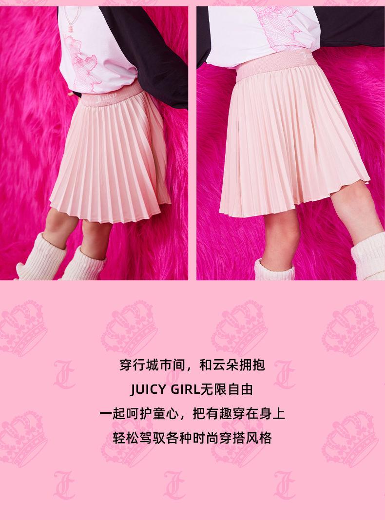 Product Introduction of 2025 Juicy Couture Kids Orange Children's Sports Pleated Skirt Stylish Half Skirt for Older Kids Parent-Child Outfit 12
