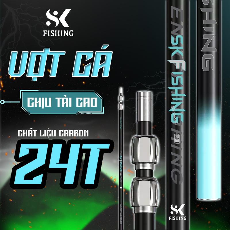 Vợt cá câu đài BEST Monster SK Fishing chất liệu carbon 24T