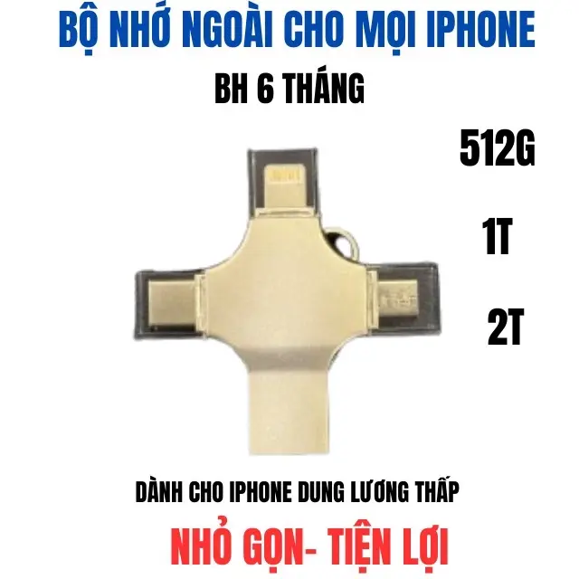 Bộ nhớ ngoài cho iPhone bảo hành 6 tháng Phụ Kiện lưu trữ cho IPhone
