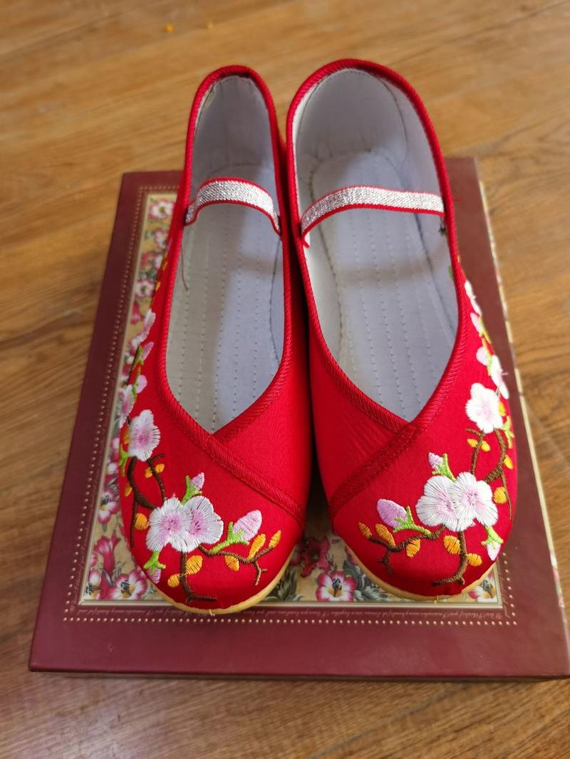Product Introduction of 2025 Children's Embroidered Shoes Hanfu Shoes Women's Traditional Cloth Shoes New Girls' Performance Dance Shoes Chinese Style 9