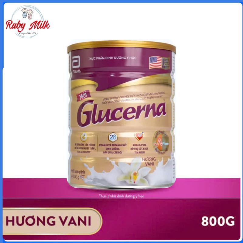 Sữa Bột Glucerna Vani / Lúa Mạch 800g - Dành Cho Người Tiểu Đường
