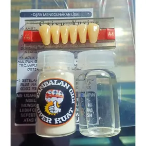 Lem penambal gigi berlubang - gigi depan bawah Mulut
