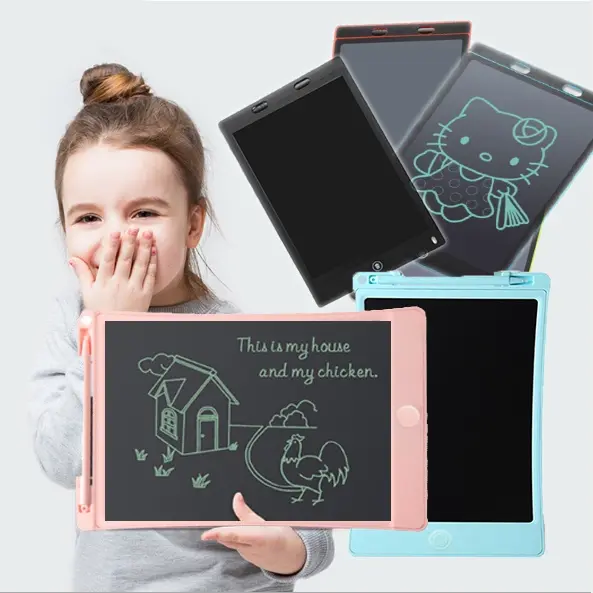 papan tulis gambar hapus magic board digital LCD writing drawing tablet tab pen layar 8.5 inch